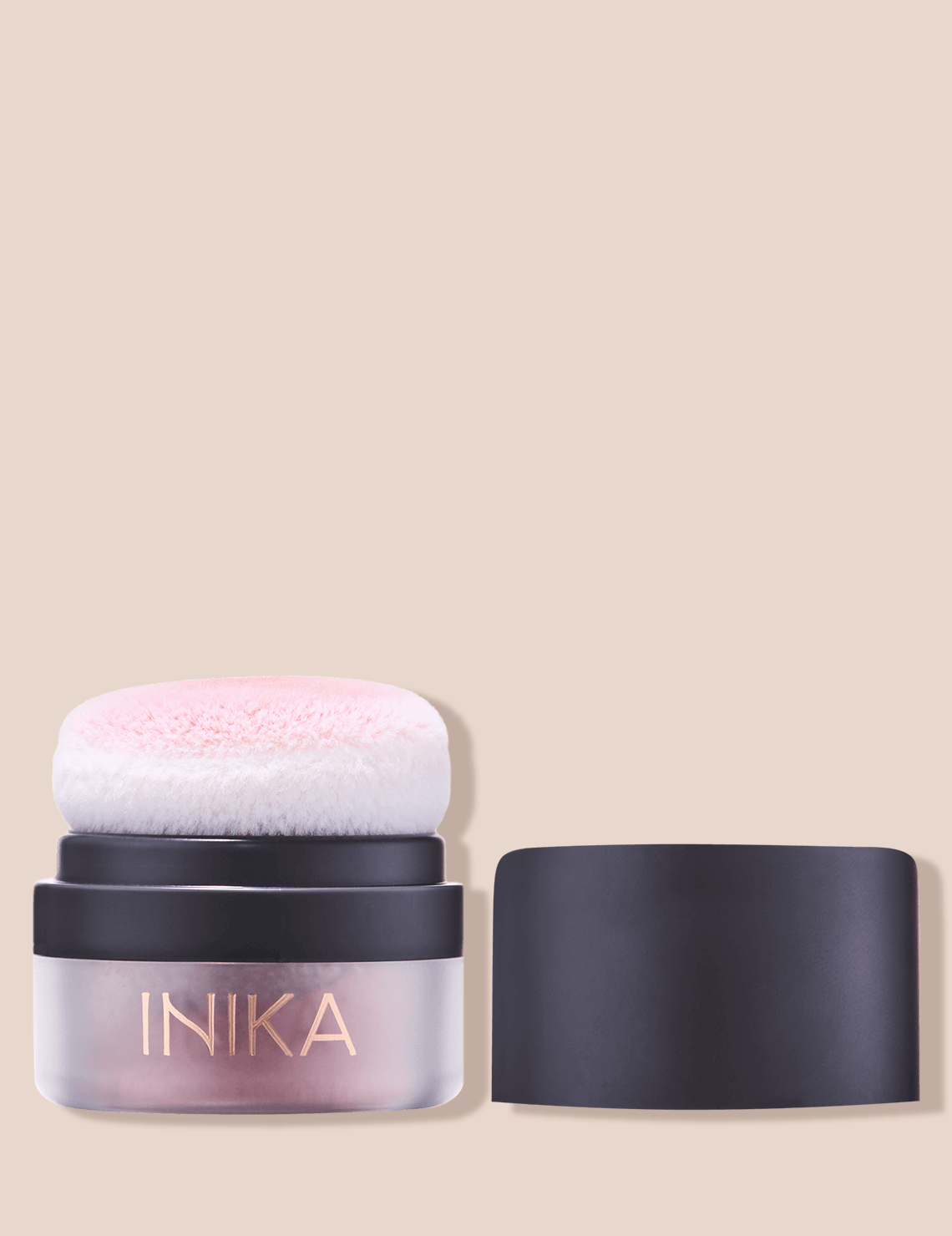 Inika Blush puff pot - rosy glow
